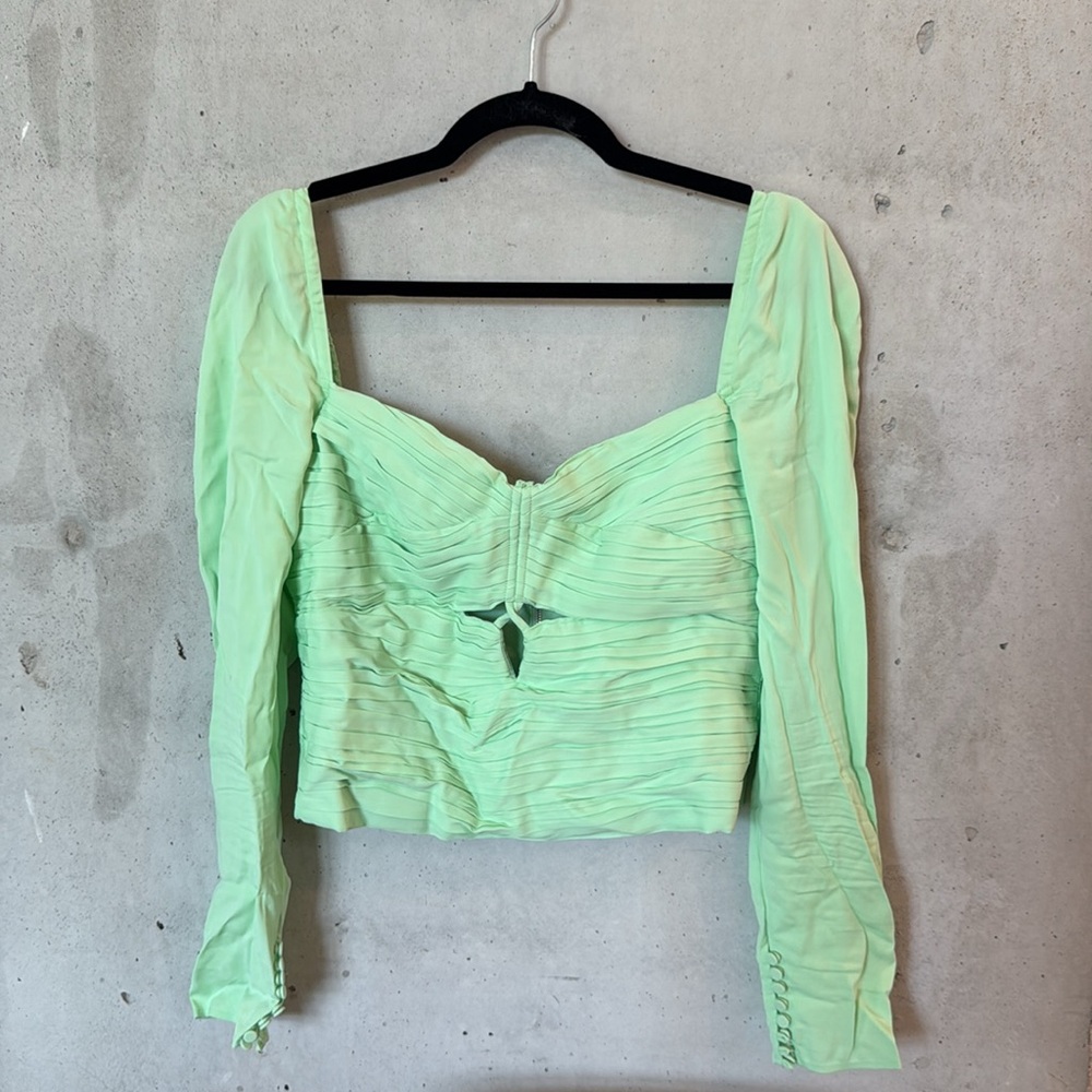 Self Portrait Back Zip Blouse